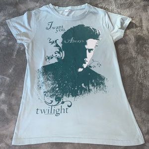 Hot Topic Tultex Girly Twilight Saga Edward Cullen T Shit I Want You Always
